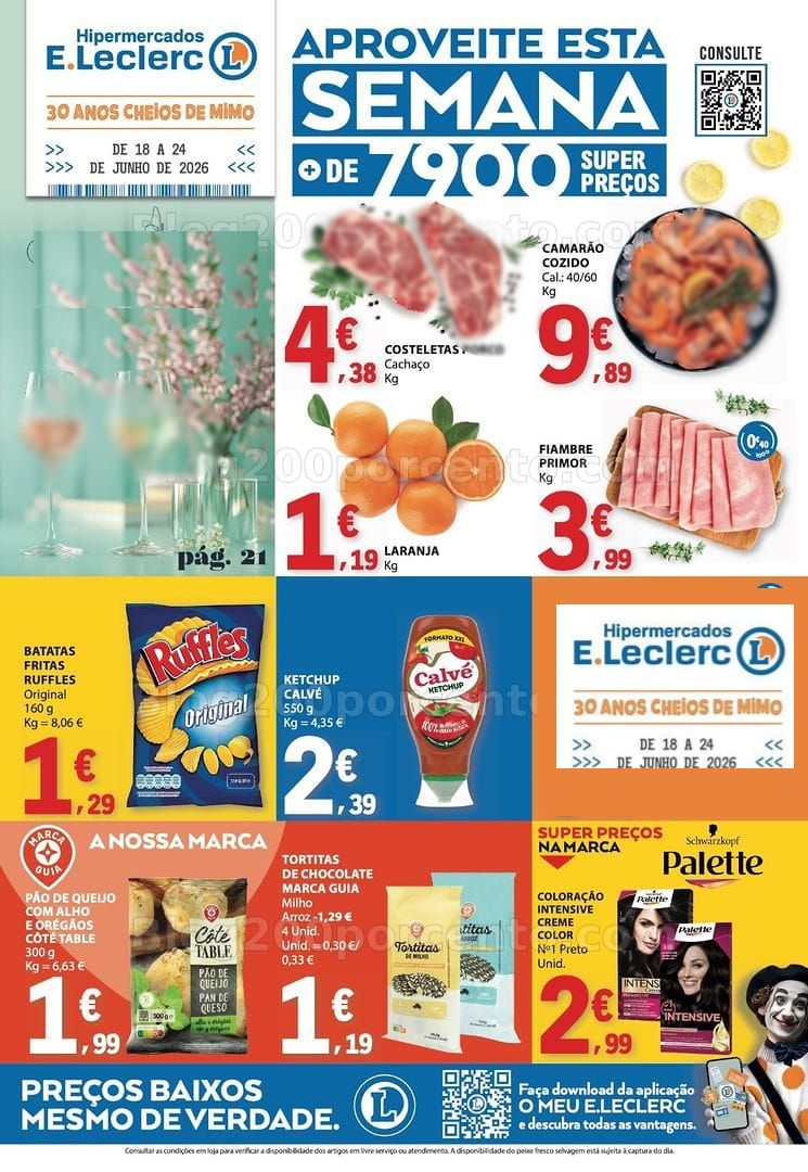 Antevisão Folheto E-LECLERC Promoções de 18 a 24 junho